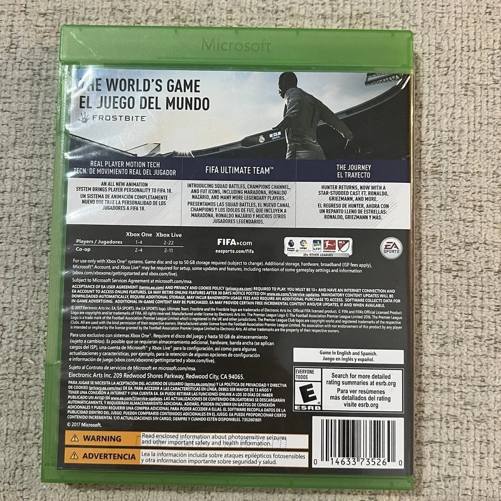 FIFA 18: Standard‎ Edition (Microsoft Xbox One, 2017)
